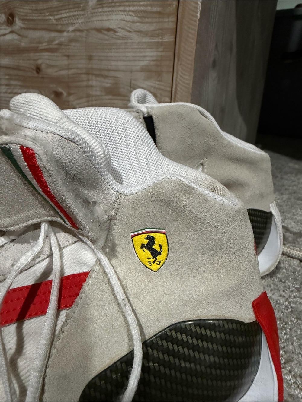 Puma Ferrari Speedcat Vintage High-top Driving Sneakers - Picture 5 of 7